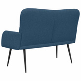 Sofa dwuosobowa niebieski 115 x 61 x 87 cm tkanina