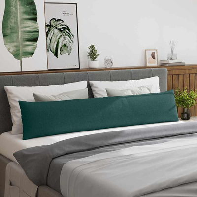 Poduszki na sofę 2 pcs Ciemna zieleń 200 x 40 cm tkanina