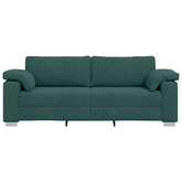 Sofa 3-osobowa Ciemna zieleń 220 cm tkanina