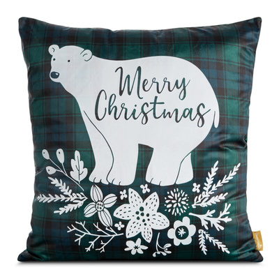 POSZEWKA ŚWIATECZNA CHERRY05 60 X 60 CM ZIELONY