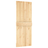 Drzwi przesuwne 80 x 210 cm Lite Drewno Sosnowe (Nieobrobione)