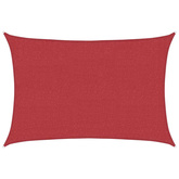 Żagiel przeciwsłoneczny, 160 g/m?, czerwony, 2x2,5 m, HDPE