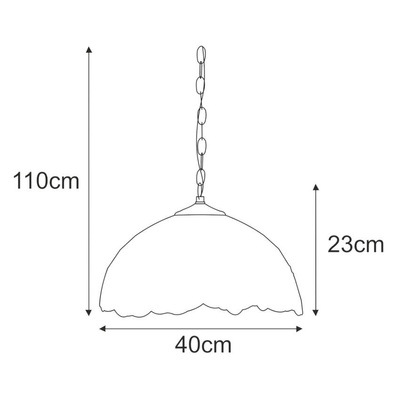 Lampa wisząca K-P16835 z serii ROSE
