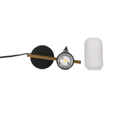 Lampka nocna Sakai Ledea czarna metalowa LED nowoczesna