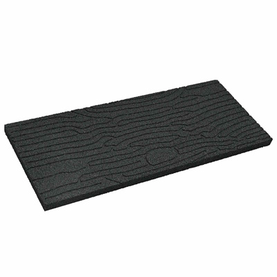Kamień kroczący 6 pcs Czarny 60,5 x 25 x 2 cm Guma