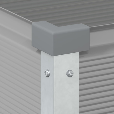 Donica Jasnoszary 100 x 45 x 90 cm Stal Galwanizowana