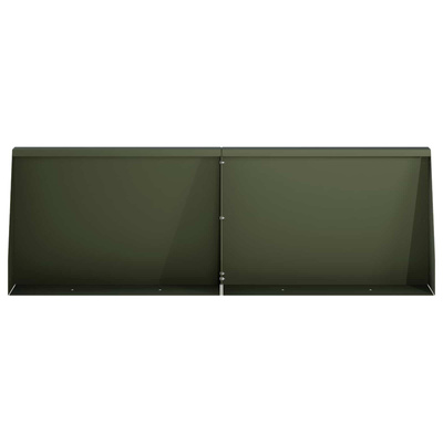 Mur oporowy 6 szt. 60 x 12 x 30 cm Stal Oliwkowy zielony