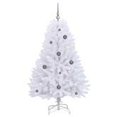 Sztuczna choinka Biały 80 x 80 x 150 cm PVC i Metal