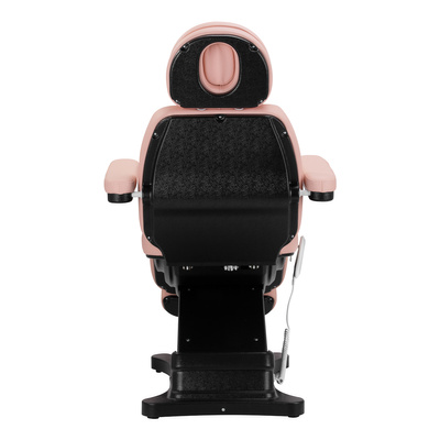 Elektryczny fotel kosmetyczny SILLON CLASSIC 3 silniki różowo czarny 150221