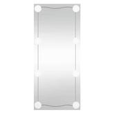 vidaXL Lustro ścienne z LED, 40x80 cm, szklane, prostokątne