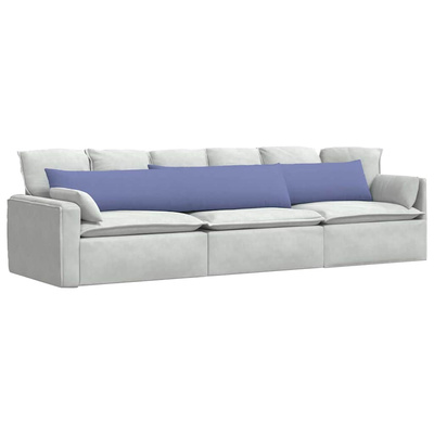 Poduszki na sofę 2 pcs Niebieski dżins 200 x 40 cm tkanina