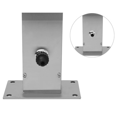 Prysznic ogrodowy ze stali nierdzewnej, prosty