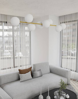 Lampa wisząca GRAVITY 8  WH GOLD