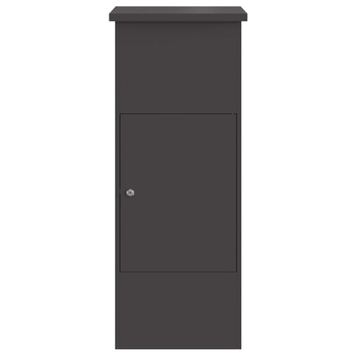 Skrzynka na przesyłki Czarny 44,5 x 29 x 110,5 cm Stal