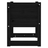 vidaXL Donice, 2 szt., czarny, 40x40x52,5 cm, lite drewno sosnowe