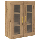 Highboard 2 szt. Dąb rzemieślniczy 69,5 x 34 x 180 cm