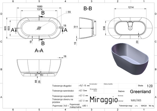 Wanna GREENLAND 1680 MIRALIGHT