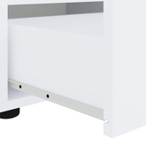 Szafka pod TV "VISNES" Biała 100x40x38 cm Drewno klejone