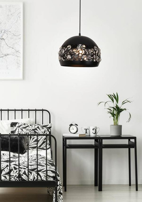 Lampa sufitowa wisząca 1X40W E27 czarny JOLINA 31-69696