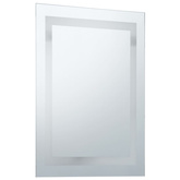 vidaXL Ścienne lustro łazienkowe z LED i czujnikiem dotyku, 60x100 cm