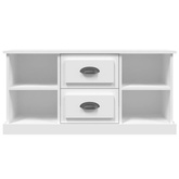 vidaXL Szafka pod TV, biała, 99,5x35,5x48 cm, materiał drewnopochodny