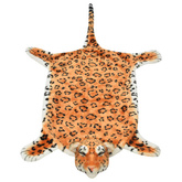 Pluszowy dywanik - lampart, 139 cm, brązowy