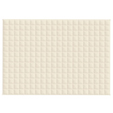 Koc obciążeniowy, kremowy, 140x200 cm, 6 kg, tkanina