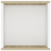vidaXL Wisząca szafka pod TV, biel i dąb sonoma, 102x35x35 cm
