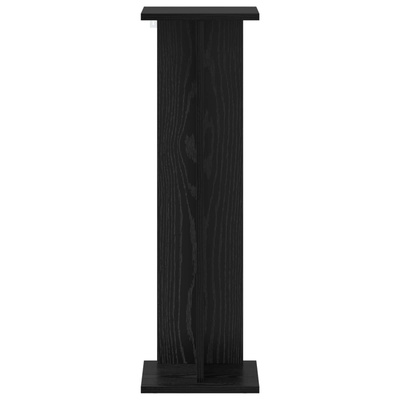 Stojak na rośliny 2 pcs Czarny Dąb 25 x 25,5 x 80,5 cm