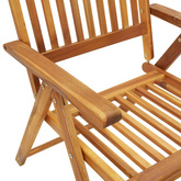 vidaXL Składane krzesła ogrodowe z poduszkami, 6 szt., drewno akacjowe