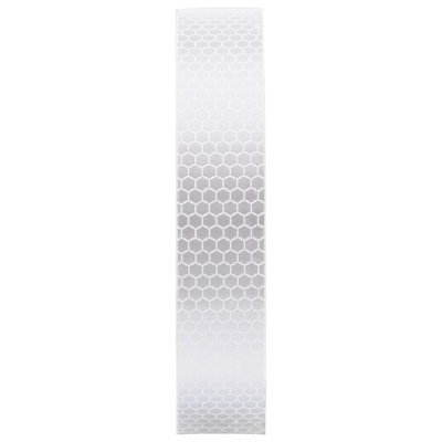 Taśma odblaskowa, biały, 2,5 cm x 20 m, PVC