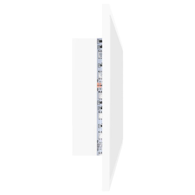vidaXL Lustro łazienkowe z LED, białe, 100x8,5x37 cm, akryl