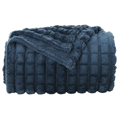Koce narzutowe 6 pcs Granatowy 200 x 150 cm Polar