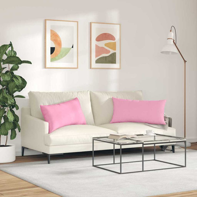 Poduszki na sofę 2 pcs Różowy 80 x 40 cm tkanina