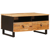 Stolik kawowy Brązowy 80 x 54 x 40 cm Drewno z mango