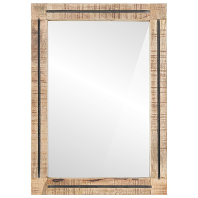 Lustro Z lustrem Brązowy i czarny 70 x 50 x 3 cm Szkło