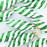 Świąteczna kula w spiralnym kształcie 40 pcs Zielony