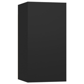 vidaXL Szafki telewizyjne, 7 szt., czarne, 30,5x30x60 cm, płyta