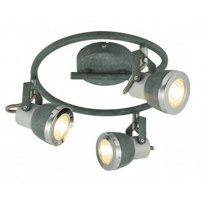 Lampa wisząca szara spirala 3xGU10 50W Sabinyo Globo 57000-3
