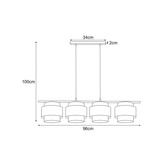 Lampa wisząca K-5173 z serii ETELA