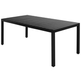 9-częściowy zestaw mebli ogrodowych, rattan PVC, czarny