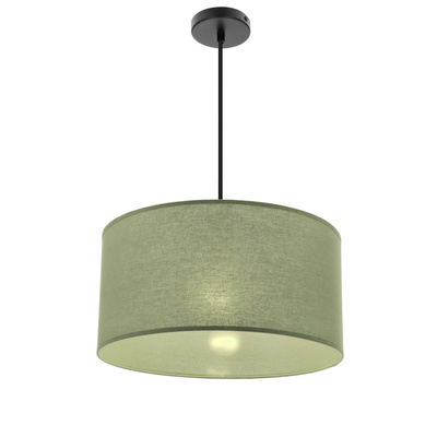 SHANTI lampa wisząca czarny 1x40 E27 abażur miętowy  31-38654