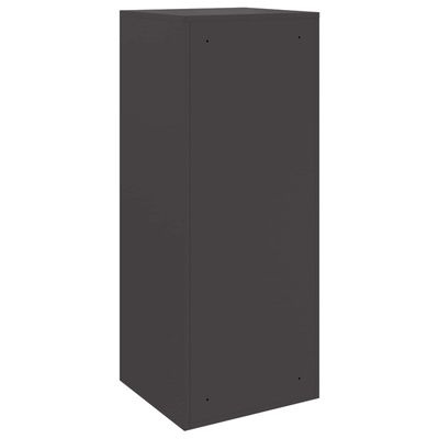 Skrzynka na przesyłki z drzwiami Czarny 41 x 38 x 103 cm Stal
