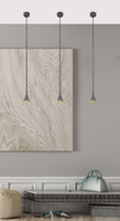 Lampa wisząca tuba Tucson szara pojedyncza GU10 metalowa