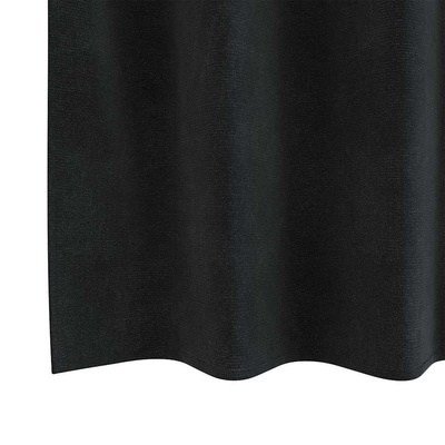 Zasłony zaciemniające 2 pcs Czarny 140 x 225 cm Aksamit