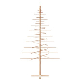 Drewniana choinka do udekorowania, 210 cm, lite drewno sosnowe
