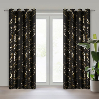 Zasłona Lani czarna 140x250