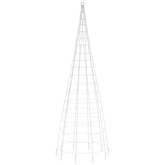 vidaXL Choinka z lampek, na maszt, 550 kolorowych LED, 300 cm