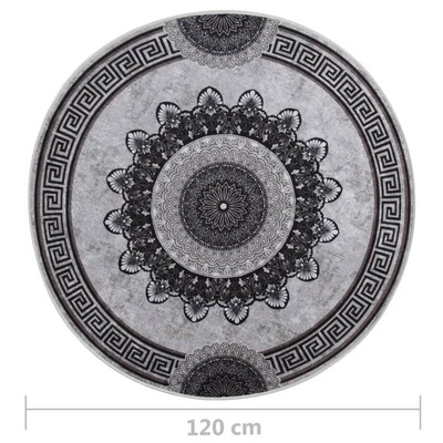 vidaXL Dywan z możliwością prania, 120 cm, kolorowy, antypoślizgowy