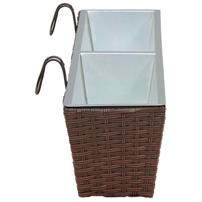 Balustrada 2 pcs 80 x 17 x 17 cm Metal